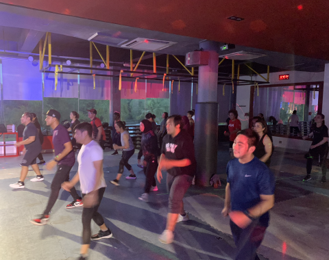 Enjoying the sensation of dance