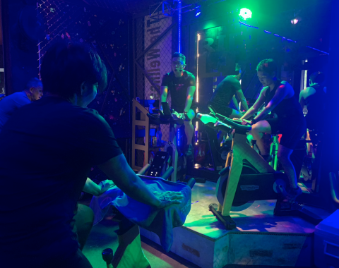 Indoor Cycling Workout Class 